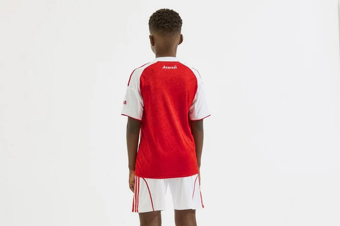 T-shirt e Pantaloncini per Bambino Arsenal Home 25/26 - Con Calzettoni