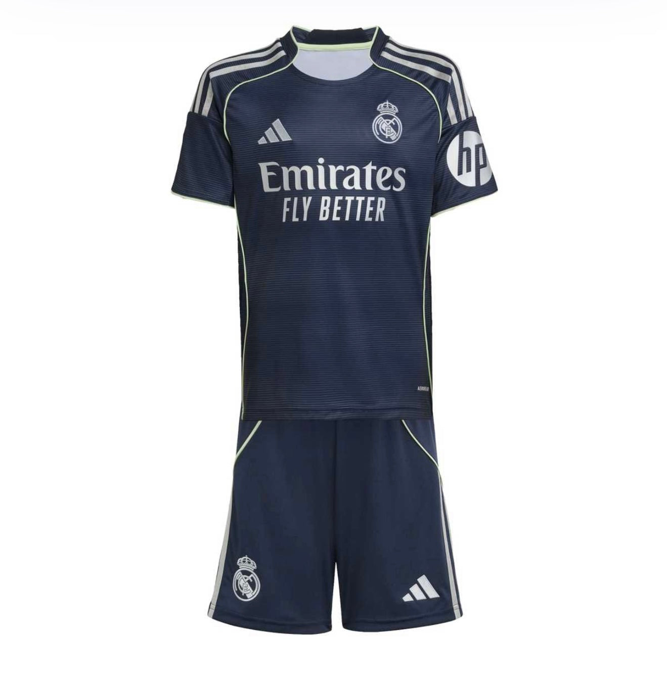 T-shirt e Pantaloncini Bambino Real Madrid Away 25/26