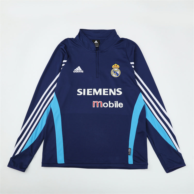 Maglia da allenamento retrò manica lunga Real Madrid 03/04