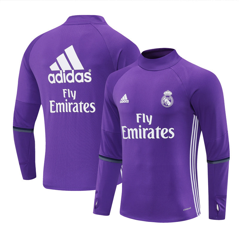 Maglia da allenamento retrò manica lunga Real Madrid 16/17