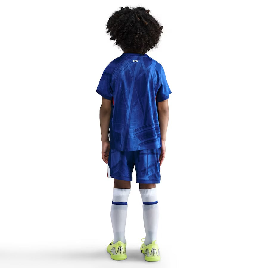 T-shirt e Pantaloncini per Bambino Chelsea Home 25/26 - Con Calzettoni