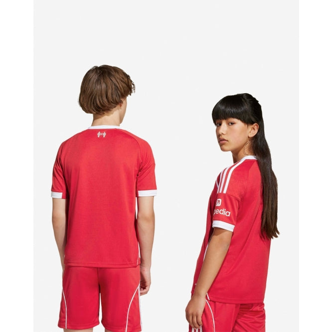 T-shirt e Pantaloncini per Bambino Liverpool Home 25/26