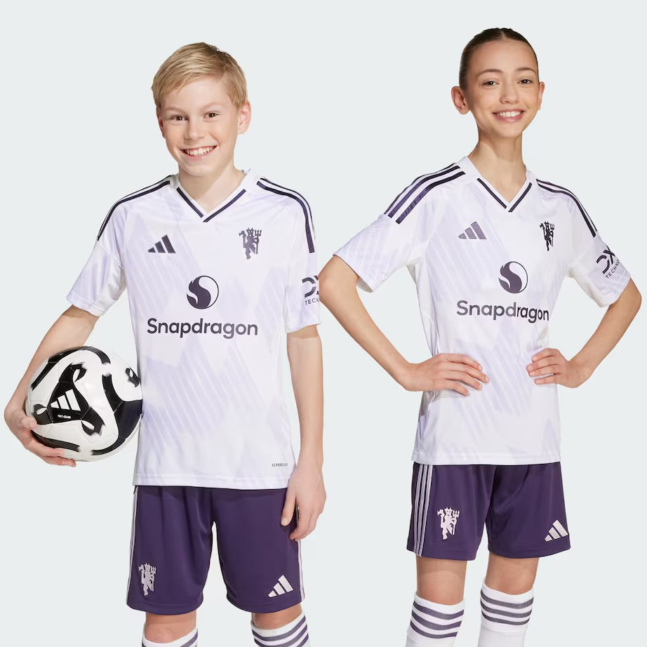 T-shirt e Pantaloncini per Bambino Manchester United Away 25/26