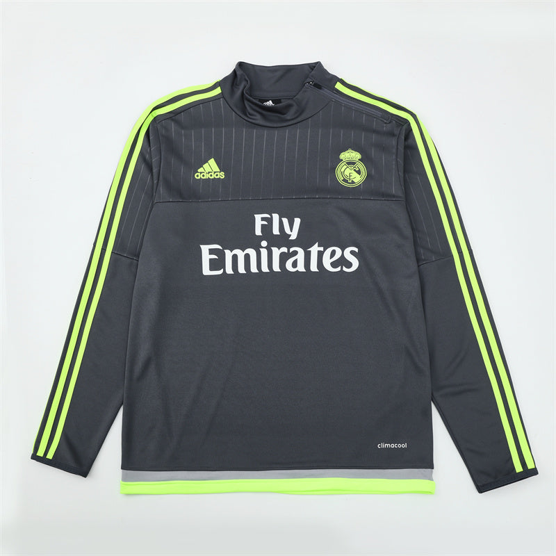 Maglia da allenamento retrò manica lunga Real Madrid 15/16