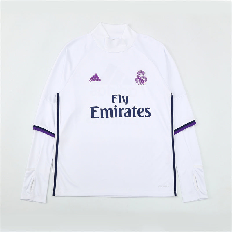 Maglia da allenamento retrò manica lunga Real Madrid 16/17
