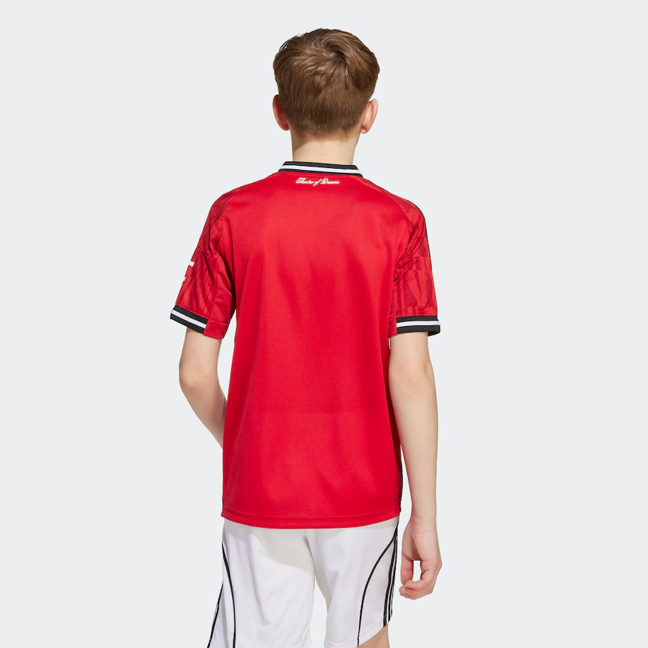 T-shirt e Pantaloncini per Bambino Manchester United Home 25/26 - Con Calzettoni