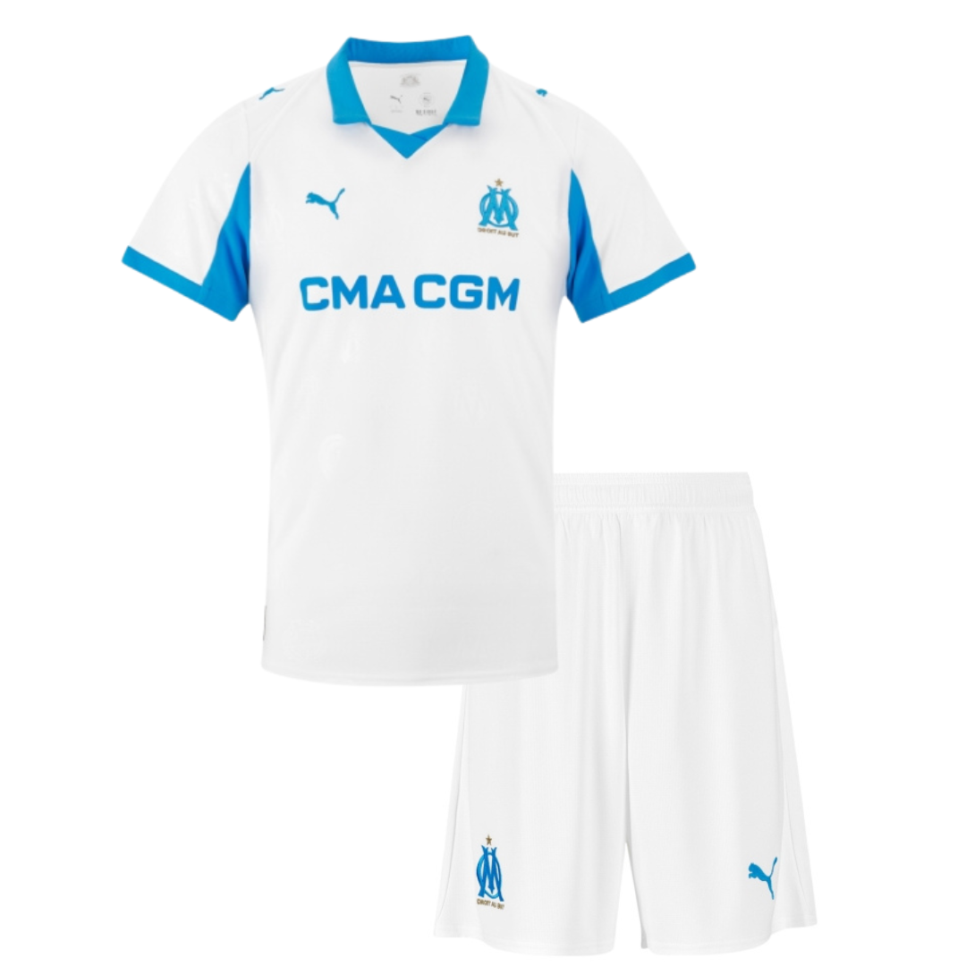 T-shirt e Pantaloncini per Bambino Olympique de Marseille Home 25/26
