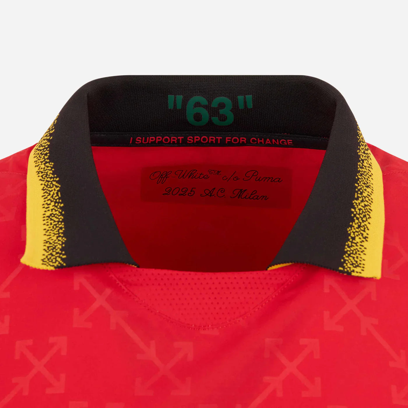 Maglia Versione Giocatore RED AUTHENTIC PUMA X AC MILAN X OFF-WHITE 24/25