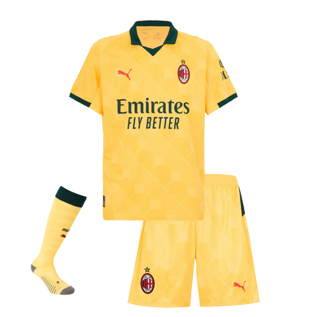 T-shirt e Pantaloncini per Bambino AC MILAN Third 25/26 - Con Calzini