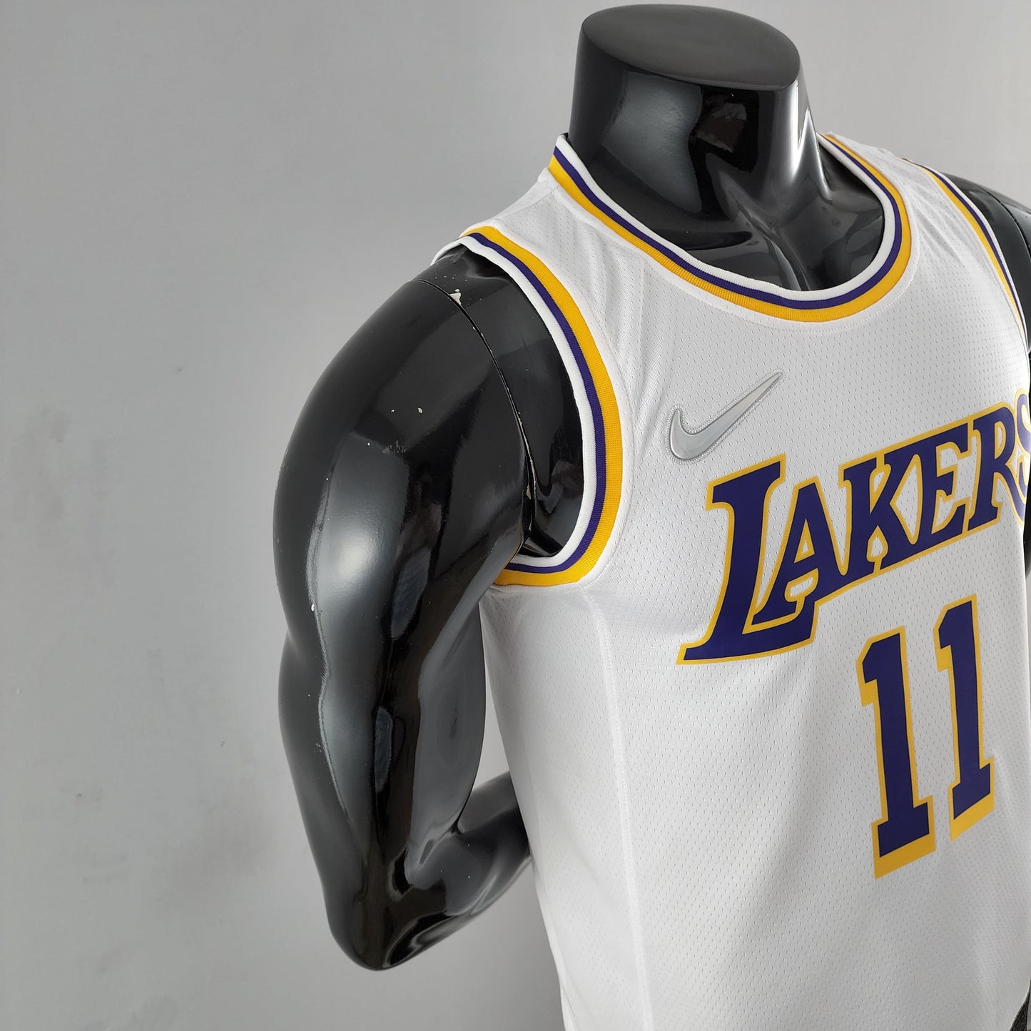 75 ° anniversario IRVING # 11 Los Angeles Lakers Maglia bianca NBA