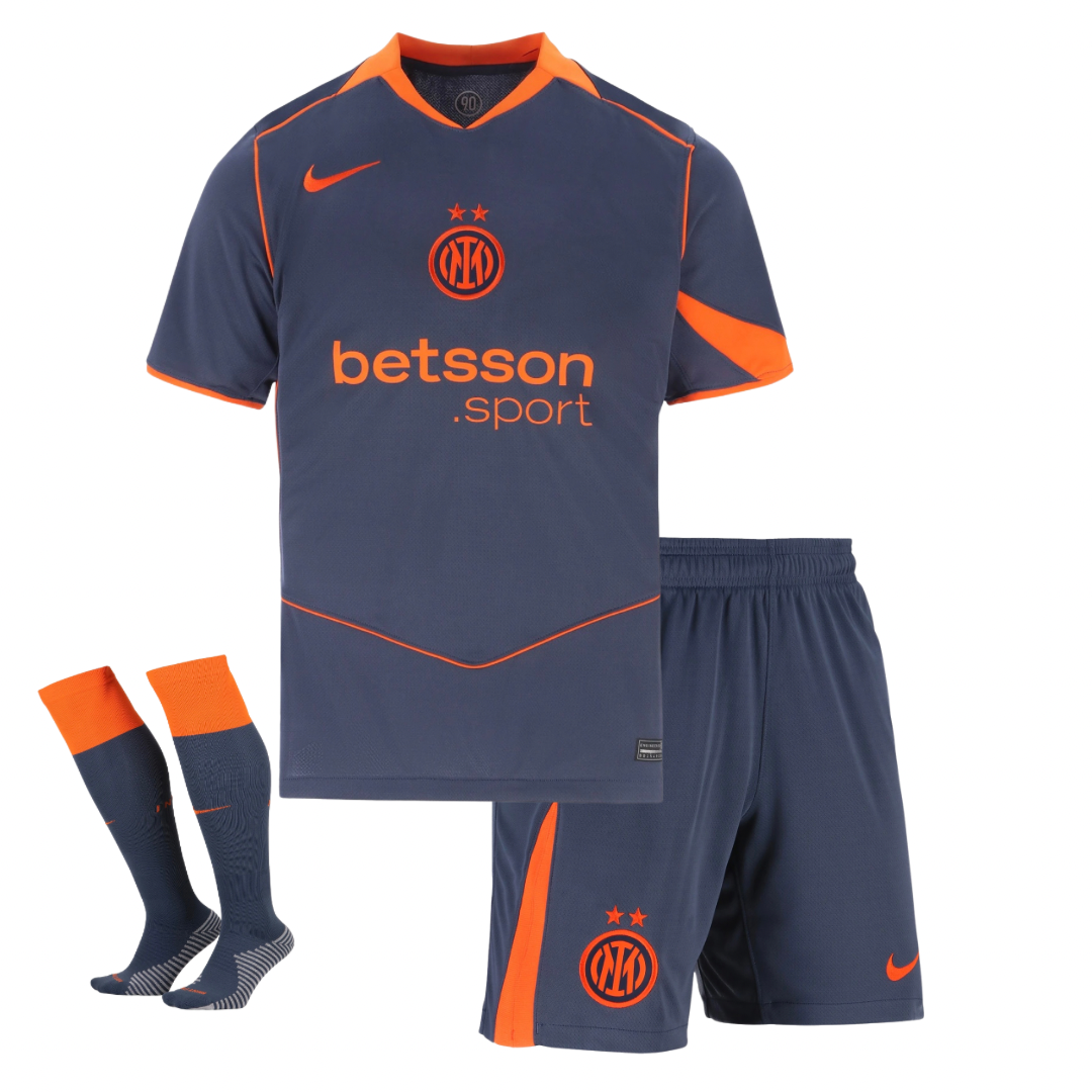 T-shirt e Pantaloncini per Bambino Inter Third 25/26 - Con Calzini
