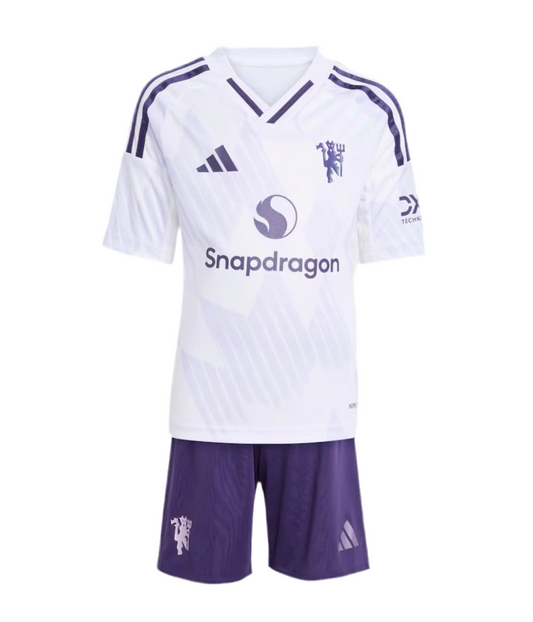 T-shirt e Pantaloncini per Bambino Manchester United Away 25/26