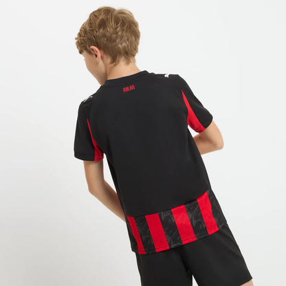 T-shirt e Pantaloncini per Bambino AC MILAN Home 25/26 - Con Calzini
