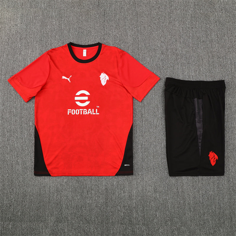 Maglia allenamento e pantaloncini AC Milan 25/26 da bambino