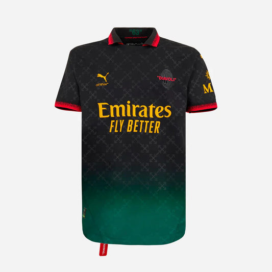 Maglia Versione Giocatore BLACK AUTHENTIC PUMA X AC MILAN X OFF-WHITE 24/25