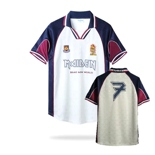 Maglia Retro West Ham Iron Maiden 1999