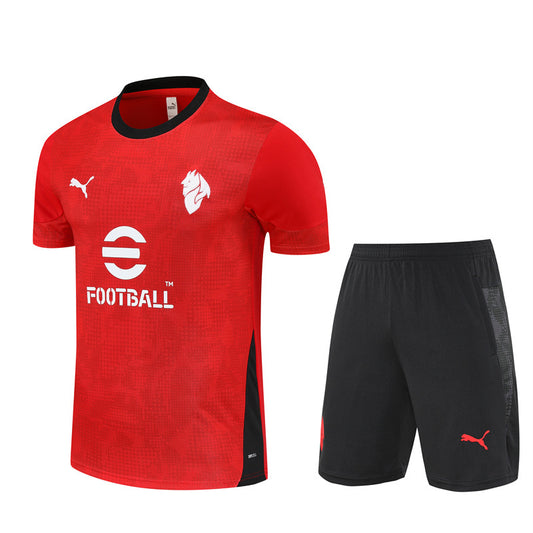 Maglia allenamento e pantaloncini AC Milan 25/26 da bambino