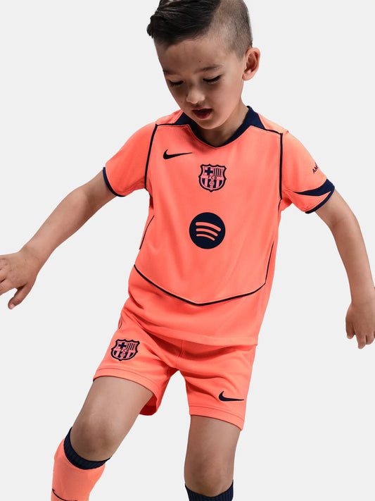 T-shirt e Pantaloncini per Bambino FC Barcelona Third 25/26