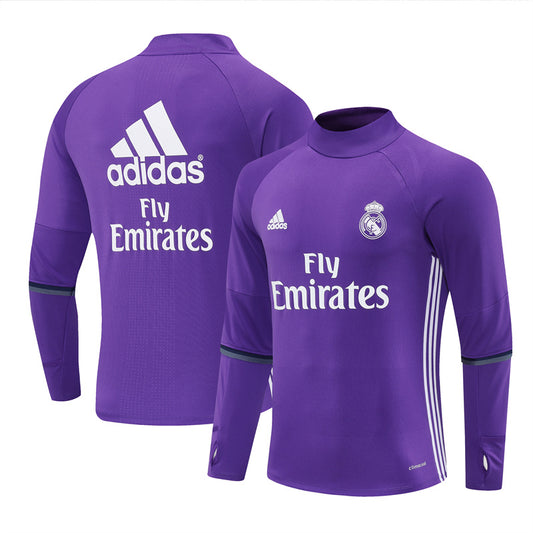 Maglia da allenamento retrò manica lunga Real Madrid 16/17