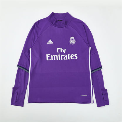 Maglia da allenamento retrò manica lunga Real Madrid 16/17