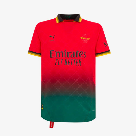 Maglia Versione Giocatore RED AUTHENTIC PUMA X AC MILAN X OFF-WHITE 24/25