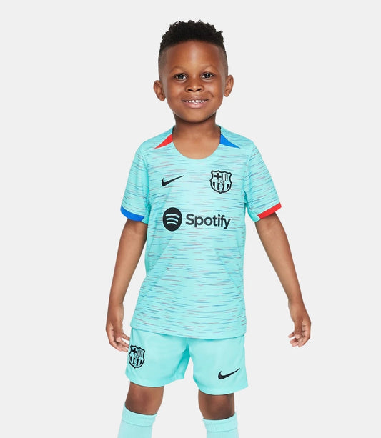 T-shirt e Pantaloncini per Bambino FC Barcelona Third 23/24
