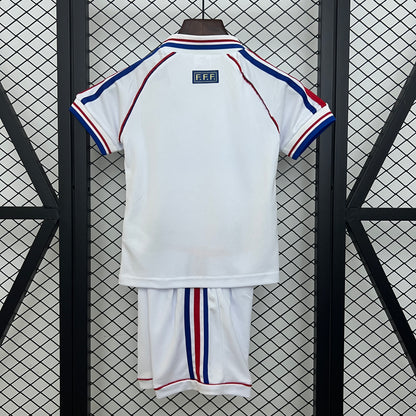 T-shirt e Pantaloncini per Bambino Francia Retro Away 1998