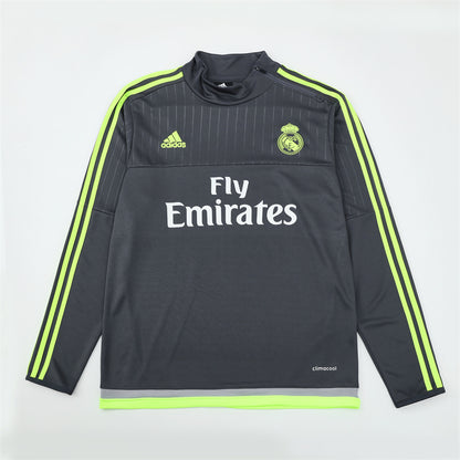Maglia da allenamento retrò manica lunga Real Madrid 15/16