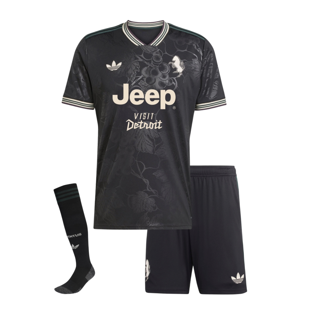 T-shirt e Pantaloncini per Bambino Juventus Third 25/26 - Con Calzettoni