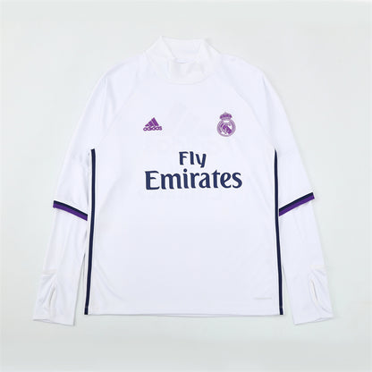 Maglia da allenamento retrò manica lunga Real Madrid 16/17