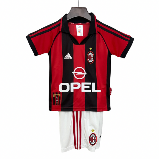 T-shirt e Pantaloncini per Bambino AC MILAN Home Retro 98/99