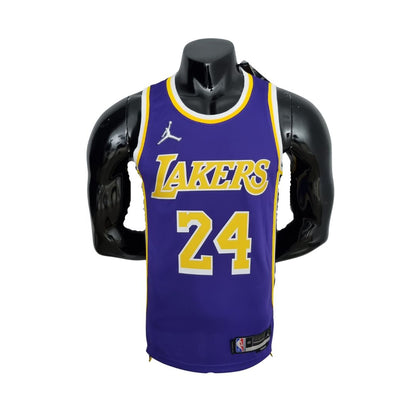 75° Anniversario BRYANT#24 Los Angeles Lakers Jordan Maglia Viola NBA
