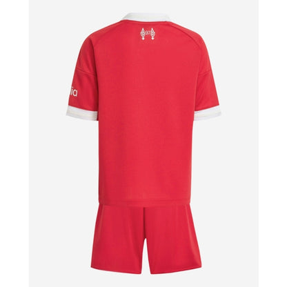 T-shirt e Pantaloncini per Bambino Liverpool Home 25/26