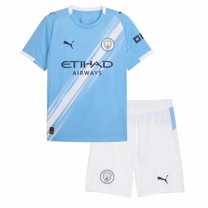 T-shirt e Pantaloncini per Bambino Manchester City Home 25/26
