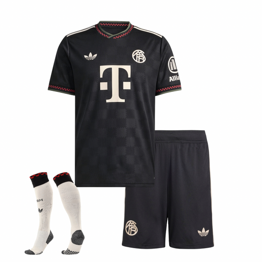T-shirt e Pantaloncini per Bambino Bayern Monaco Third 25/26 - Con Calzettoni