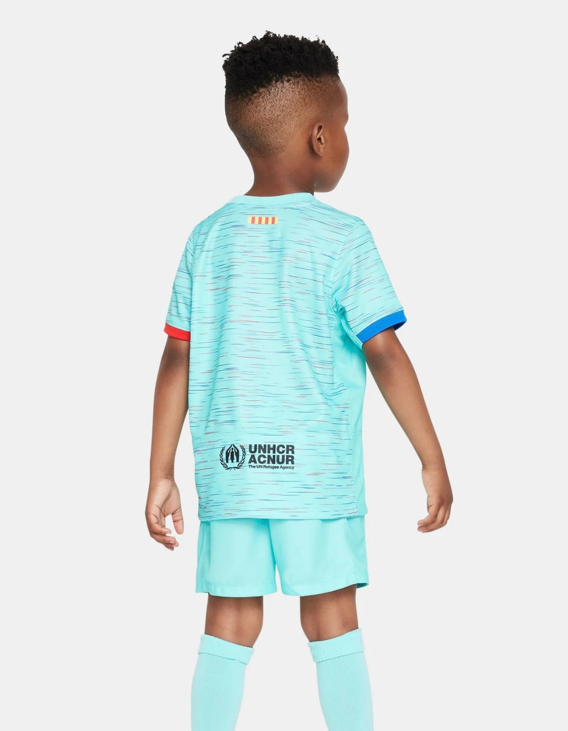 T-shirt e Pantaloncini per Bambino FC Barcelona Third 23/24