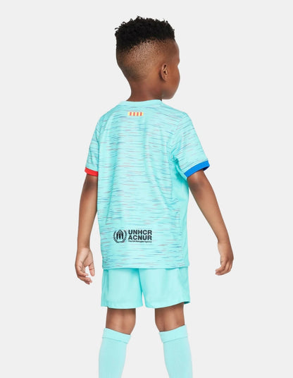 T-shirt e Pantaloncini per Bambino FC Barcelona Third 23/24