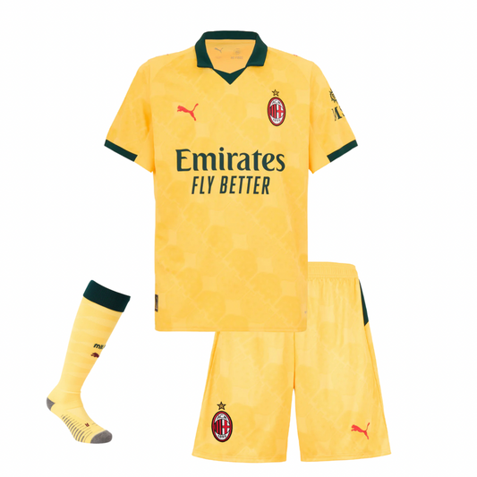 T-shirt e Pantaloncini per Bambino AC MILAN Third 25/26 - Con Calzini