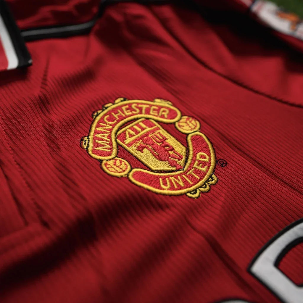 Maglia Manchester United manica lunga home Retro 98/99 - Con Patch
