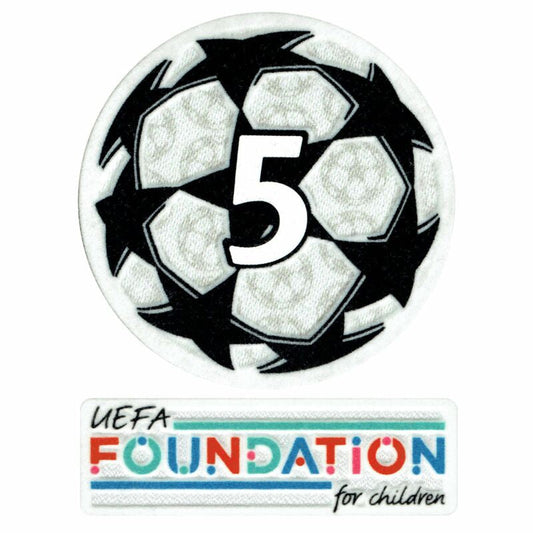 21-23 UCL Starball 5 volte vincitore + Game Patch della UEFA Foundation