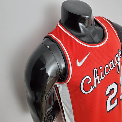 75° Anniversario Stagione 2022 Chicago Bulls JORDAN#23 City Edition Red NBA