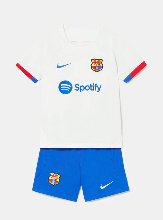 T-shirt e Pantaloncini per Bambino FC Barcelona Away 23/24