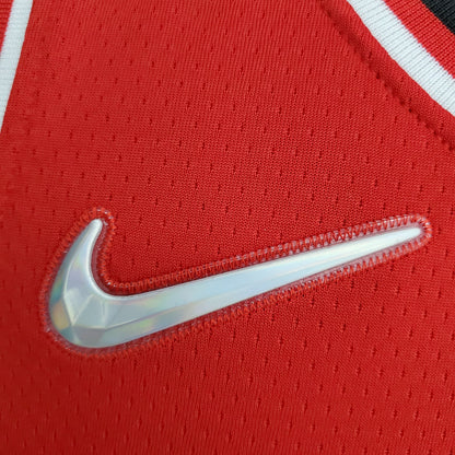 75° Anniversario Stagione 2022 Chicago Bulls JORDAN#23 City Edition Red NBA